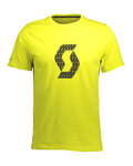 SCOTT Cycling short sleeve jersey - ICON FACTORY TEAM - yellow