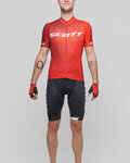 SCOTT Cycling short sleeve jersey and shorts - RC PRO 2021 - red/black