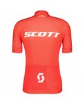 SCOTT Cycling short sleeve jersey and shorts - RC PRO SS - grey/white/red