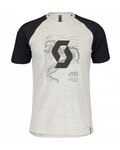 SCOTT Cycling short sleeve t-shirt - ICON RAGLAN SS - black/grey