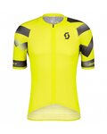 SCOTT Cycling short sleeve jersey - RC PREMIUM CLIMBER - black/yellow