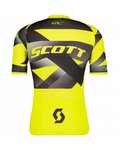 SCOTT Cycling short sleeve jersey - RC PREMIUM CLIMBER - black/yellow