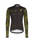 SCOTT Cycling summer long sleeve jersey - RC TEAM 10 LS - yellow/black