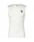 SCOTT Cycling tank top - CARBON - white