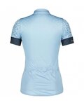 SCOTT Cycling short sleeve jersey - ENDURANCE 20 SS LADY - light blue/blue