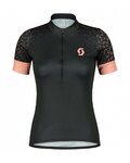 SCOTT Cycling short sleeve jersey - ENDURANCE 20 SS LADY - black/pink