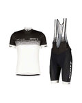 SCOTT Cycling short sleeve jersey and shorts - RC TEAM 20 SS - white/black