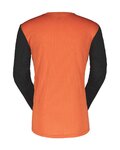 SCOTT Cycling summer long sleeve jersey - TRAIL VERTIC LS - black/orange