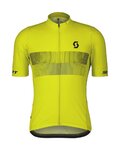 SCOTT Cycling short sleeve jersey - TEAM 10 - yellow