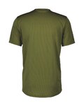 SCOTT Cycling short sleeve jersey - TRAIL FLOW ZIP SS - green