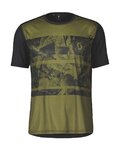 SCOTT Cycling short sleeve jersey - TRAIL FLOW SS - green/black