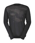 SCOTT Cycling summer long sleeve jersey - TRAIL FLOW LS - black/grey