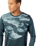 SCOTT Cycling summer long sleeve jersey - TRAIL FLOW LS - green/light green