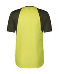 SCOTT Cycling short sleeve jersey - TRAIL VERTIC SS - green/yellow