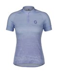 SCOTT Cycling short sleeve jersey - ENDURANCE 30 - light blue