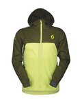 SCOTT Cycling windproof jacket - EXPLORAIR LIGHT WB - yellow/green