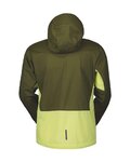 SCOTT Cycling windproof jacket - EXPLORAIR LIGHT WB - yellow/green