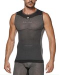 SIX2 Cycling sleeve less t-shirt - SML BT - black
