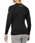 SIX2 Cycling long sleeve t-shirt - SERAFINO MERINOS - black