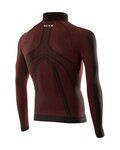 SIX2 Cycling long sleeve t-shirt - TS3 II - bordeaux