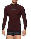 SIX2 Cycling long sleeve t-shirt - TS3 II - bordeaux