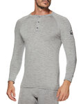 SIX2 Cycling long sleeve t-shirt - SERAFINO MERINOS - grey