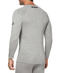 SIX2 Cycling long sleeve t-shirt - SERAFINO MERINOS - grey