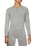 SIX2 Cycling long sleeve t-shirt - SERAFINO MERINOS - grey