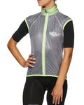 SIX2 Cycling gilet - GHOST - transparent/yellow