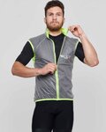 SIX2 Cycling gilet - GHOST - green/transparent