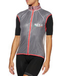 SIX2 Cycling gilet - GHOST - transparent/red