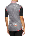 SIX2 Cycling gilet - GHOST - transparent/red
