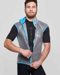 SIX2 Cycling gilet - GHOST - transparent/blue