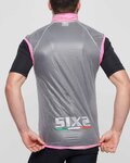 SIX2 Cycling gilet - GHOST - pink/transparent