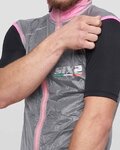 SIX2 Cycling gilet - GHOST - pink/transparent