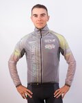 SIX2 Cycling windproof jacket - GHOST - black/transparent
