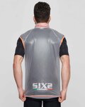 SIX2 Cycling gilet - GHOST - transparent/orange
