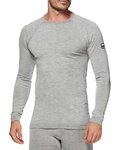 SIX2 Cycling long sleeve t-shirt - TS2 MERINOS - grey