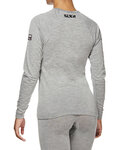 SIX2 Cycling long sleeve t-shirt - TS2 MERINOS - grey