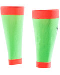 SIX2 Cycling knee-length leg warmers - CALF - red/green