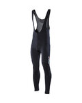 SIX2 Cycling long bib trousers - SLP WINTER - black