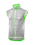 SIX2 Cycling gilet - GHOST - green/transparent