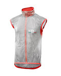 SIX2 Cycling gilet - GHOST - transparent/red