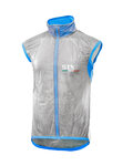 SIX2 Cycling gilet - GHOST - transparent/blue
