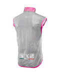 SIX2 Cycling gilet - GHOST - pink/transparent