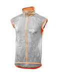 SIX2 Cycling gilet - GHOST - transparent/orange