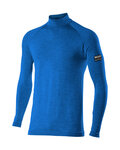 SIX2 Cycling long sleeve t-shirt - TS3 MERINOS - blue