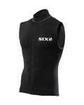 SIX2 Cycling sleeveless jersey - BIKE2 CHROMO - black