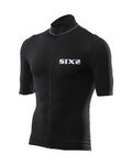 SIX2 Cycling short sleeve jersey - BIKE3 CHROMO - black