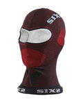 SIX2 Cycling balaklava - DBX - red/black